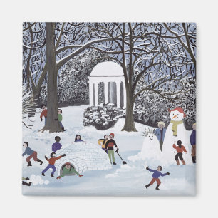 Schnee-Unsinnigkeiten Magnet