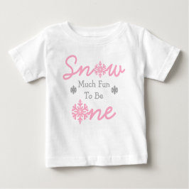 Schnee viel Spaß, ein Baby T - Shirt zu sein