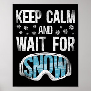 Schnee Vintage-Ski Skibrille Poster