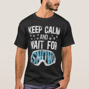 Schnee Vintage Ski Skifahren Brille T-Shirt