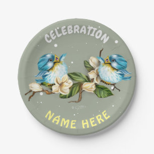 SCHNEE-VÖGEL PapierTeller 7