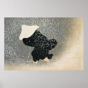 Schnee von Momoyogusa (ca. 1909) von Kamisaka Sekk Poster