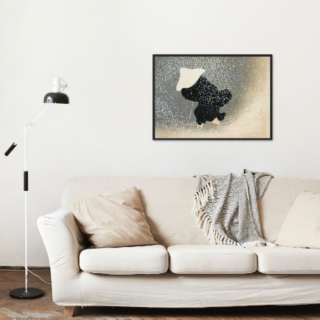 Schnee von Momoyogusa Vintage japanische Kunst Poster (Von Creator hochgeladen)