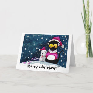 Schnee Weihnachten! Feiertagskarte