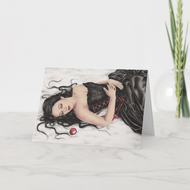 Schnee-Weiß-Fall-Gruß-Karte Karte (Vorderseite)