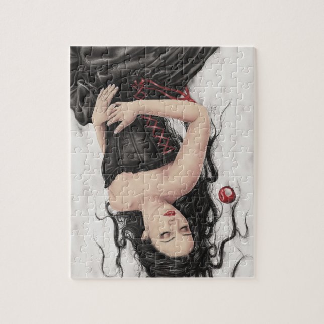 Schnee-Weiß-Fall-Puzzlespiel Puzzle (Vertikal)