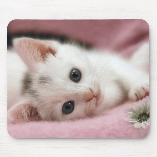 Schnee weiß mousepad (Vorne)