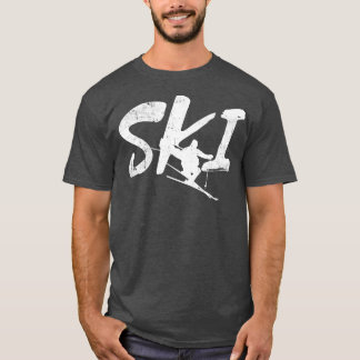 Schneeabenteuer Skilehrer Wintersport Skifahren T-Shirt