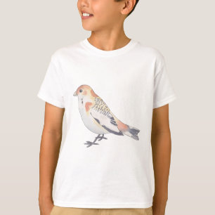 Schneeammer süße Vogelillustration Wildlife Art T-Shirt