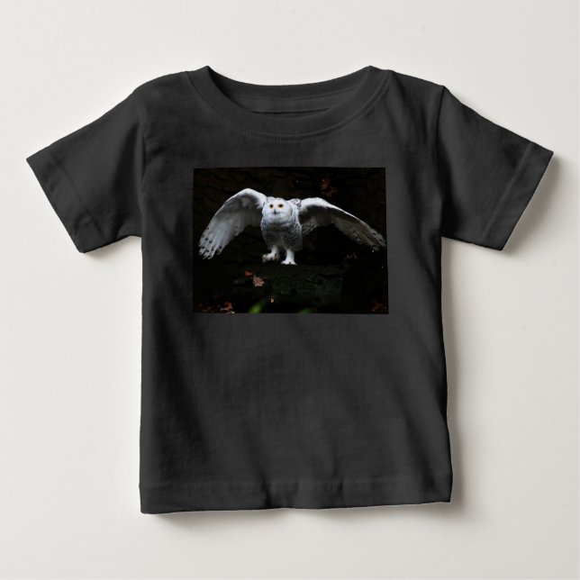 Schneeauge mit offenem Flügel iccnm Baby T-shirt (Vorderseite)