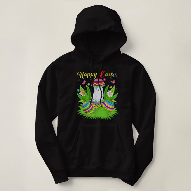 Schneeauge Vögel Lover Floral Ostereier Schneeauge Hoodie (Design vorne)
