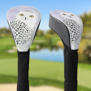 Schneeauschale im Winter Sonnenuntergang Farbstift Golf Headcover
