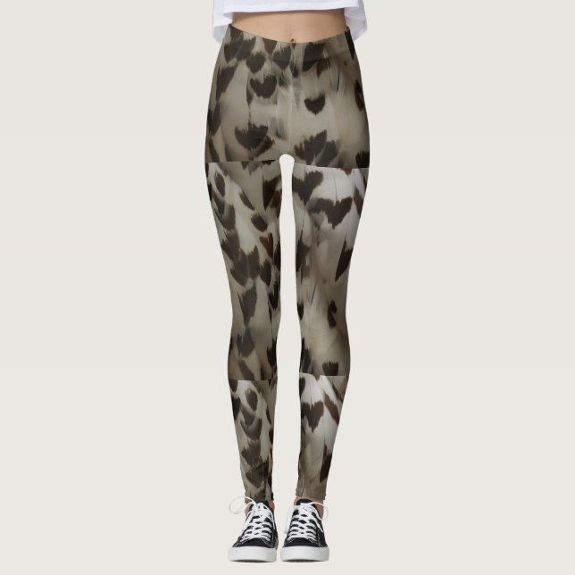 Schneeauschalen Federn Leggings (Vorderseite)