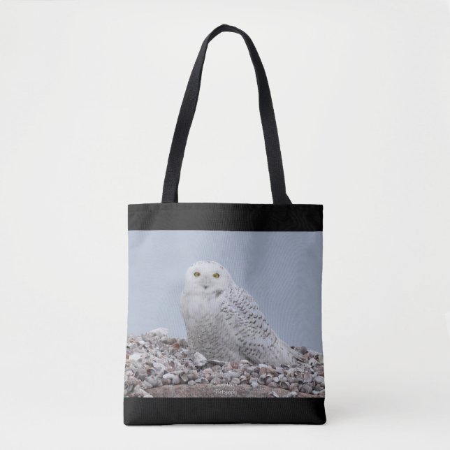 Schneeauwl auf Muscheln Tasche (Vorderseite)