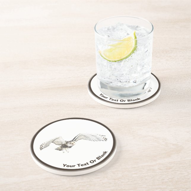 Schneeauwl Getränkeuntersetzer (Seite)