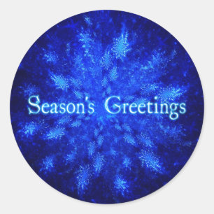 Schneeball Runder Aufkleber