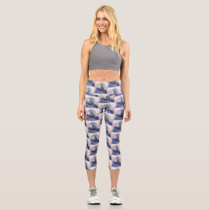 Schneeball Weihnachtsbaum Winterschnee Capri Leggings