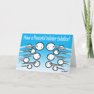 Schneeball Wintersolstice Feiertagskarte