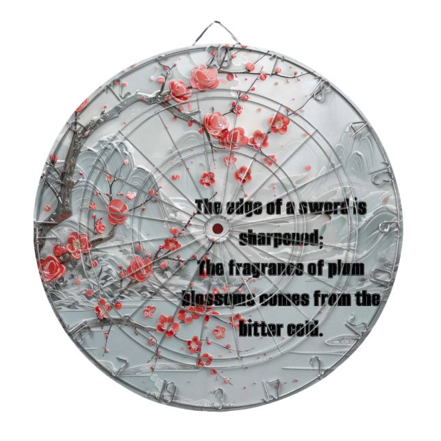 Schneeballblütenmalerei Dartscheibe (vorne)