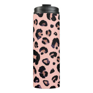 Schneeballböden schwarz-grau beige nahtloser Hint Thermosbecher