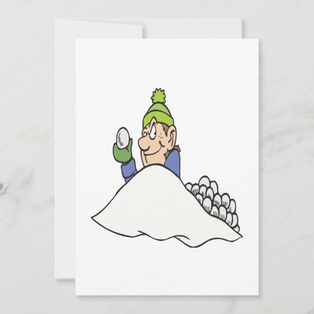 Schneeballkampf (Vorderseite)