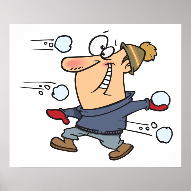 Schneeballkampf Poster (Vorne)