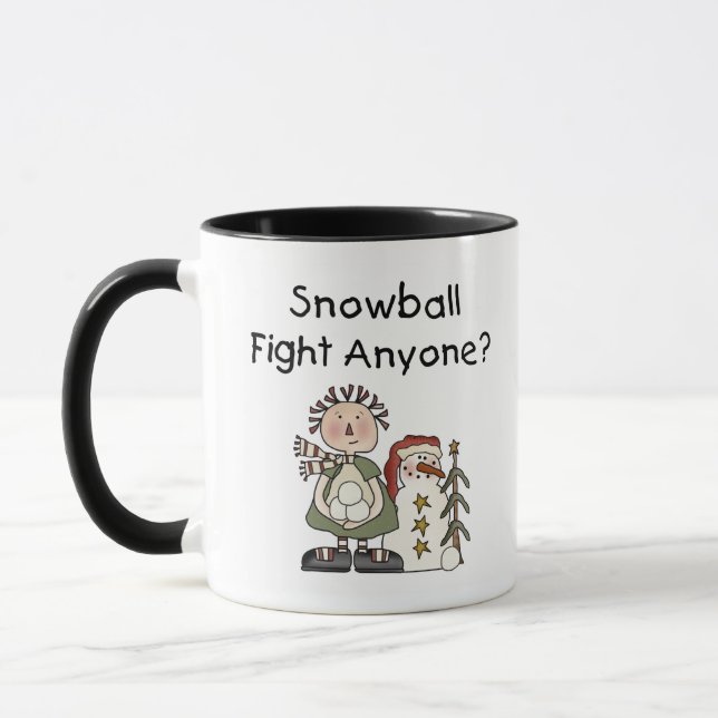 Schneeballkampf Tasse (Links)