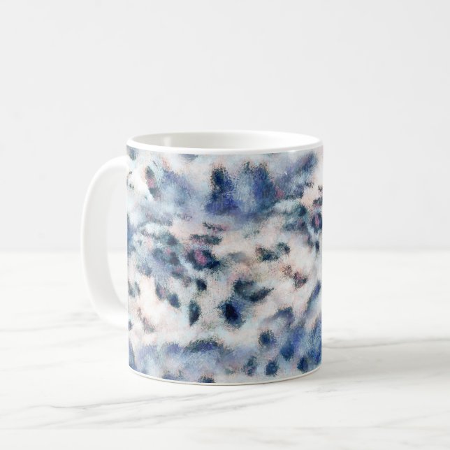 Schneeballmuster für Tiere Kaffeetasse (Vorderseite Links)