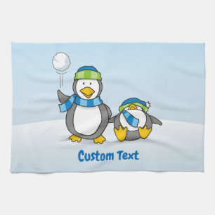 Schneeballpinguine Küchentücher