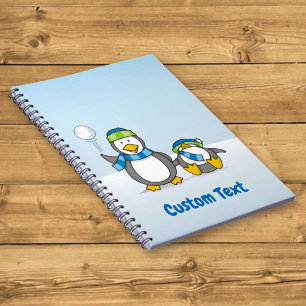 Schneeballpinguine Notizblock