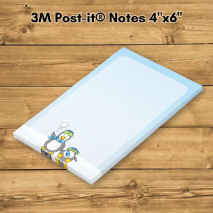 Schneeballpinguine Post-it Klebezettel