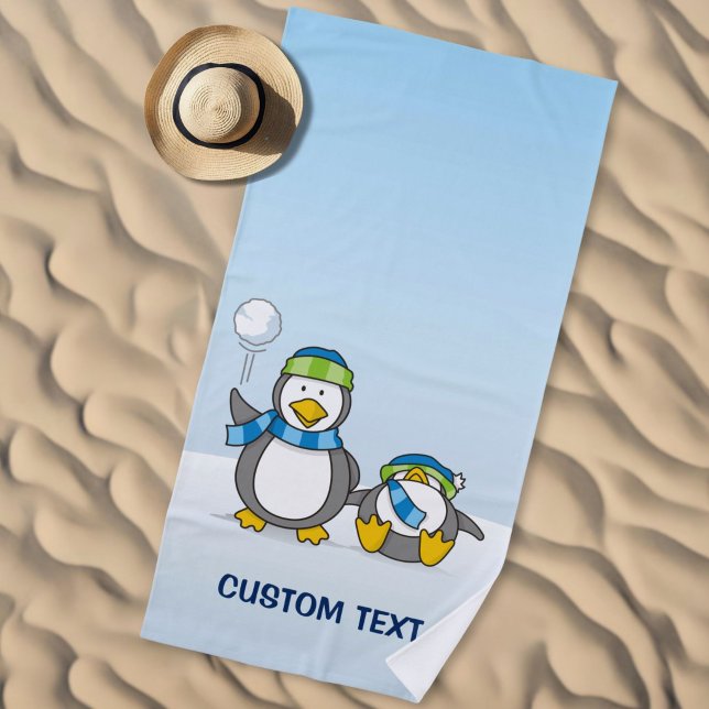 Schneeballpinguine Strandtuch (Von Creator hochgeladen)