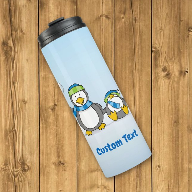 Schneeballpinguine Thermosbecher (Von Creator hochgeladen)