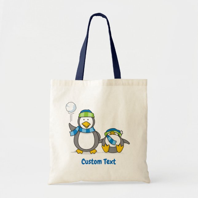 Schneeballpinguine-Totentasche Tragetasche (Vorne)