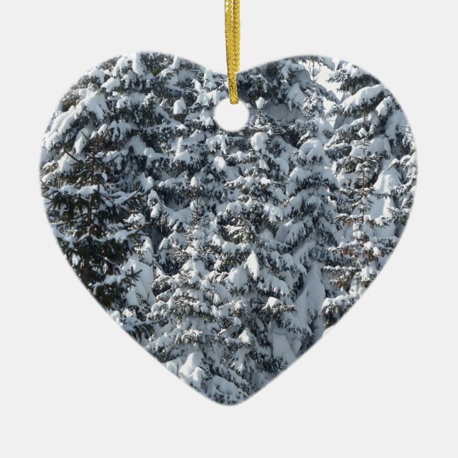 Schneeballstruktur Keramikornament (Vorne)