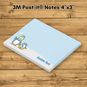 Schneeballwerfende Pinguine Post-it Notes Klebezettel