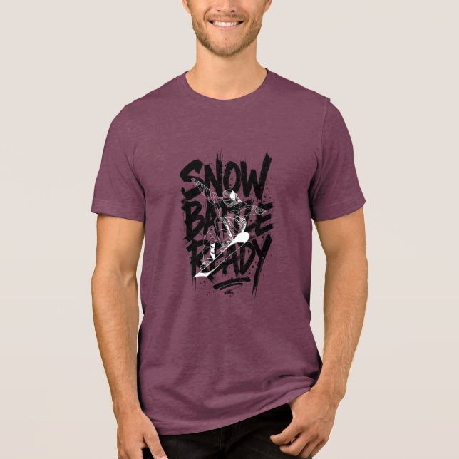 Schneebattle bereit Tri-Blend shirt (Vorderseite)
