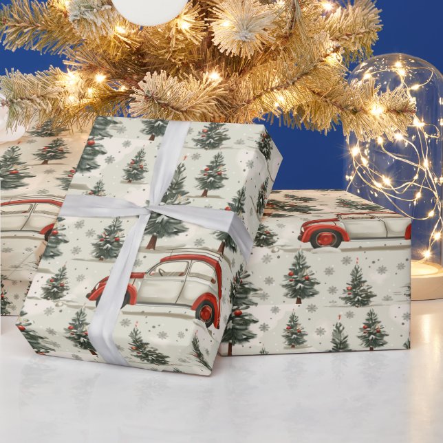 Schneebaum Weihnachtsschale Geschenkpapier (Feiertage)