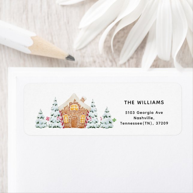 Schneebäume aus Lebkuchenschneehäusern Minimalisti (Insitu)