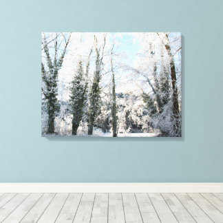 Schneebaume Landschaft Foto Canvas Print Leinwanddruck