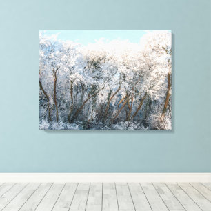 Schneebaume Landschaft Foto Canvas Print Leinwanddruck