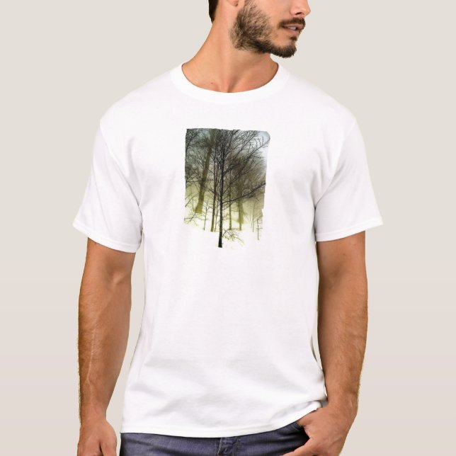 Schneebedeckte Bäume T-Shirt (Vorderseite)