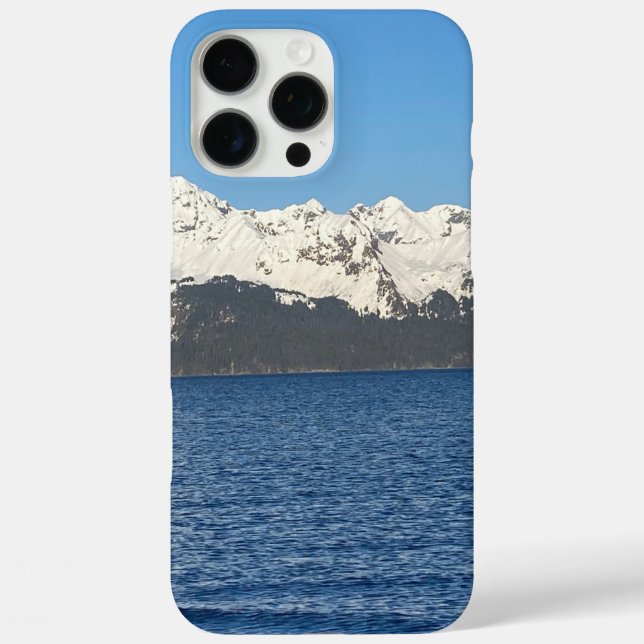 Schneebedeckte Berge und iPhone-Fall im Ozean Case-Mate iPhone Hülle (Rückseite)