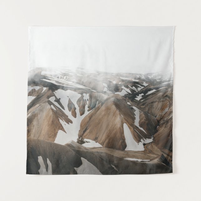 SCHNEEBEDECKTE BERGE WANDTEPPICH (Vorderseite)