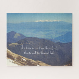 Schneebedeckte Berggipfel Puzzle