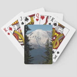 Schneebedeckte Berglandschaft Spielkarten