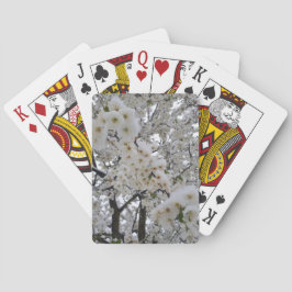 Schneebedeckte Blüten Spielkarten