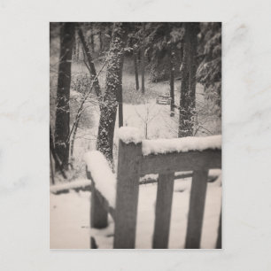 Schneebedeckte Brücken Postkarte