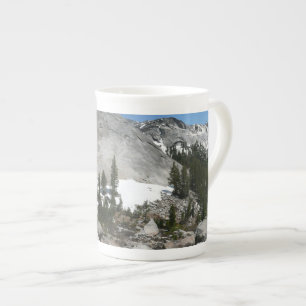 Schneebedeckte Granit Dome Panorama bei Yosemite Prozellantasse