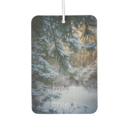 Schneebedeckte Kiefernäste Autolufterfrischer